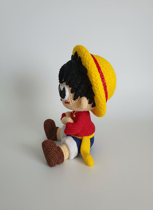 Luffy effet tricoté