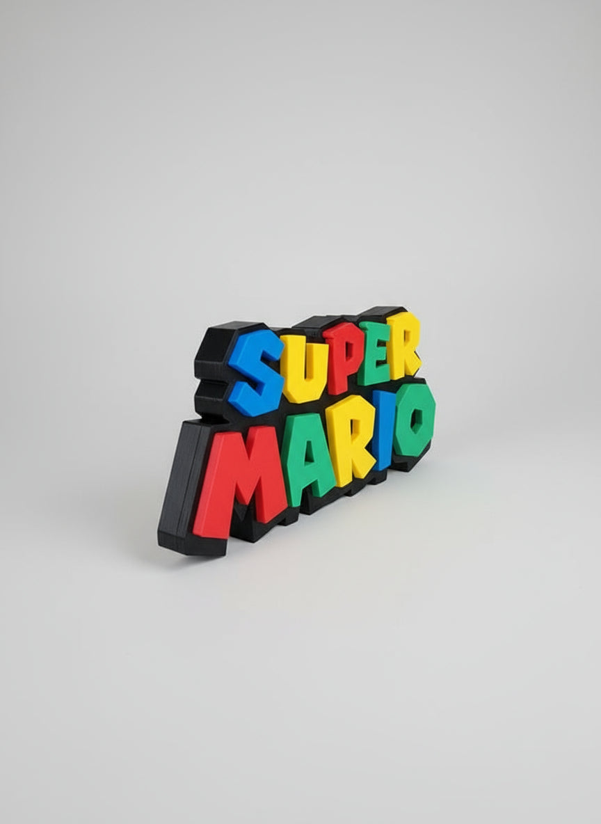 Impression 3D logo super mario
