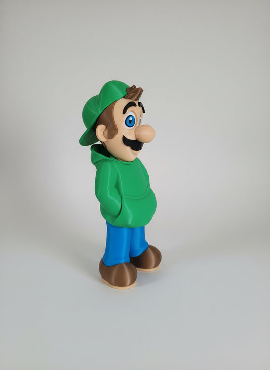 Impression 3D Plombier vert mode street 20cm