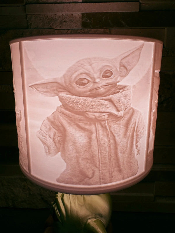 Lampe 3D Grogu