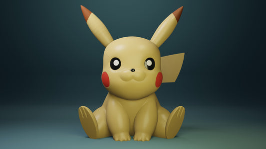 Impression 3D pika multicouleur