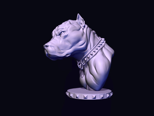 Impression 3D Résine Pitbull