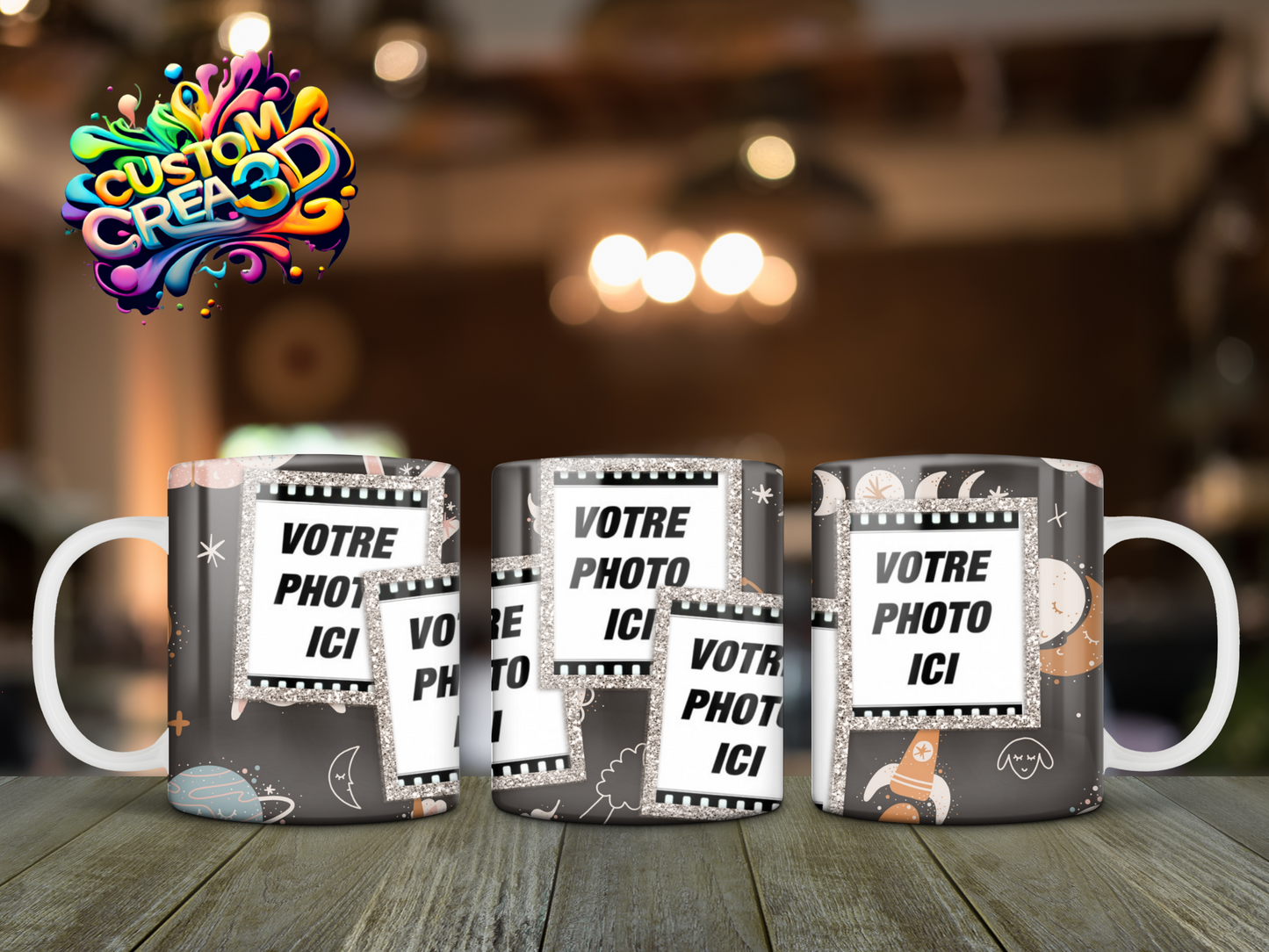 Mug Personnalisé Avec 5 Photos