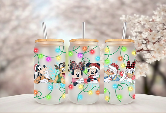 Verre effet givré noël 2