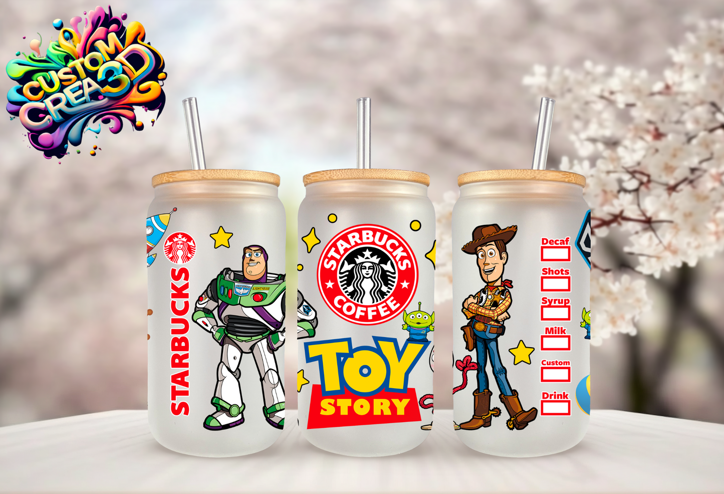 Verre effet givré personnalisable