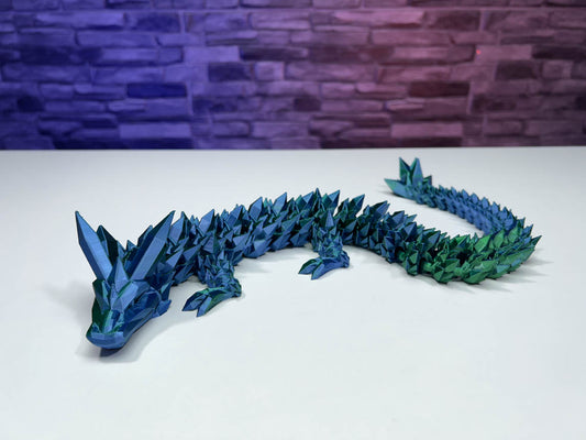 Impression 3D Dragon articulé cristaux