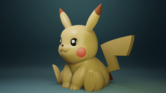 Impression 3D pika multicouleur