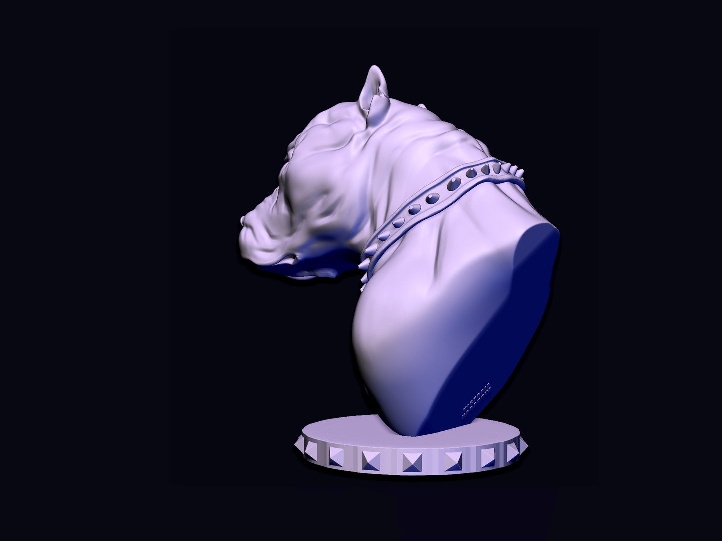 Impression 3D Résine Pitbull