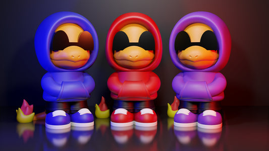 Impression 3D Salameche mode street