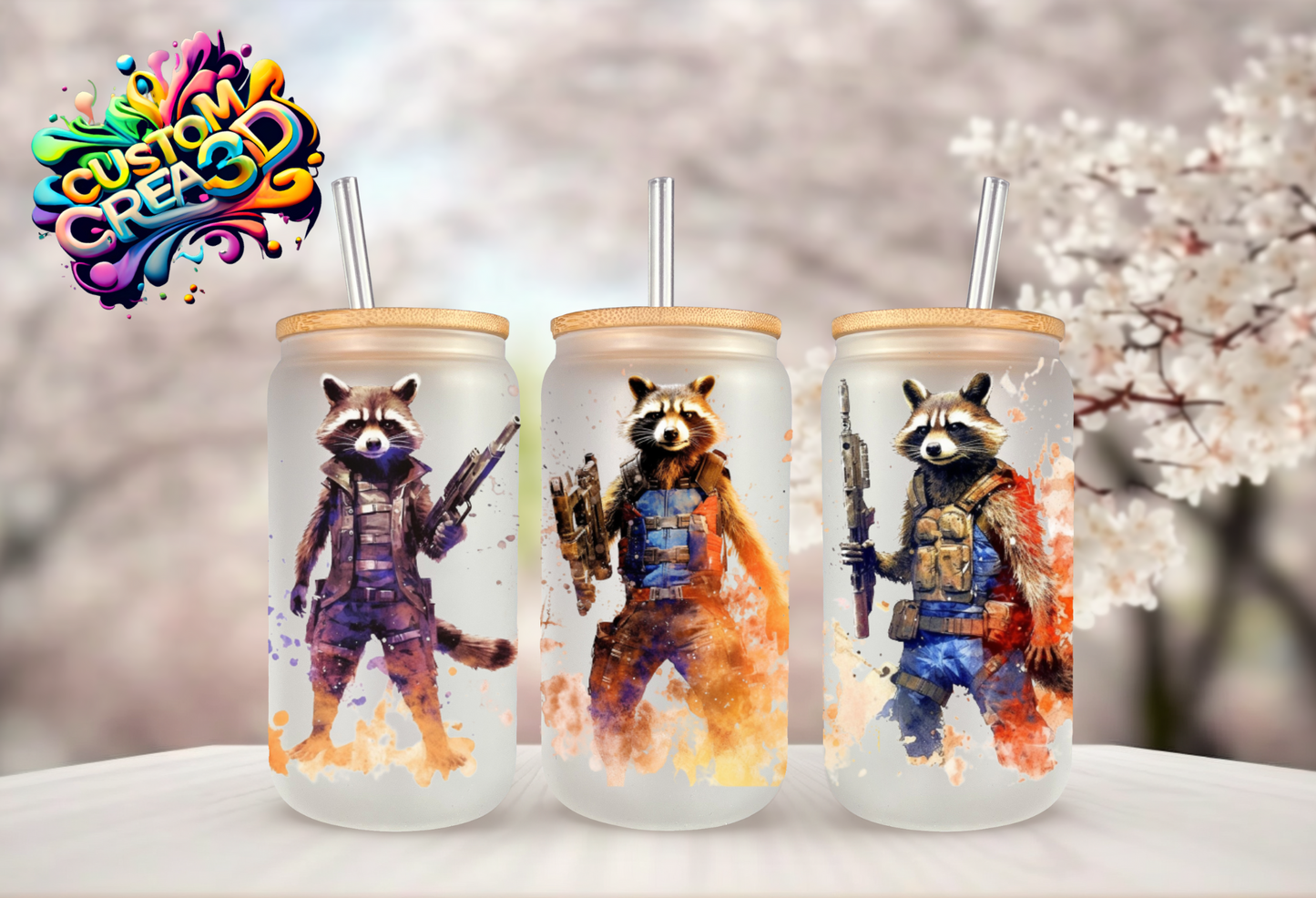 Verre effet givré personnalisable