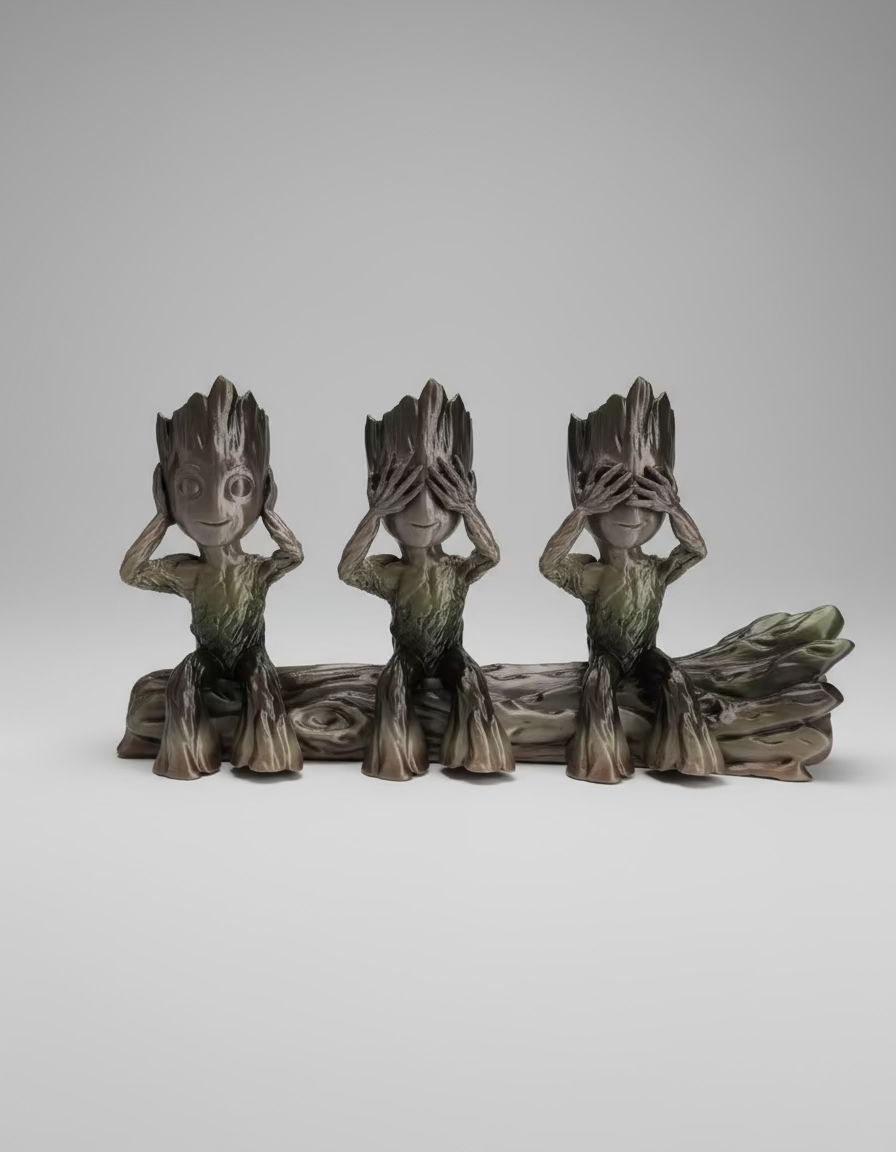 Figurine groot "les 3 singes"