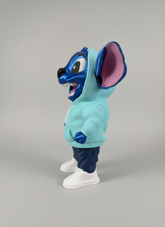 Impression 3D figurine blue urban street
