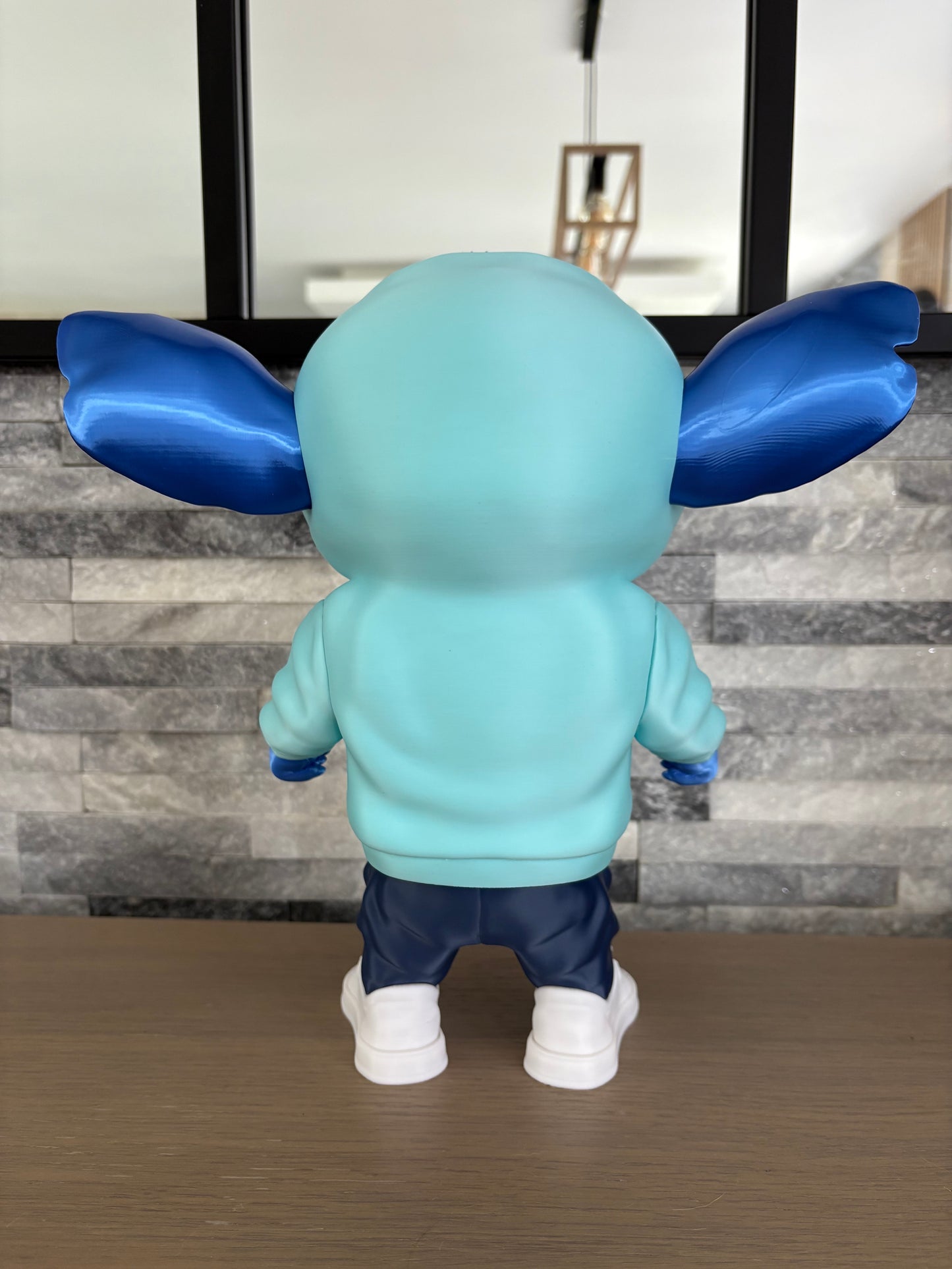Impression 3D figurine blue urban street