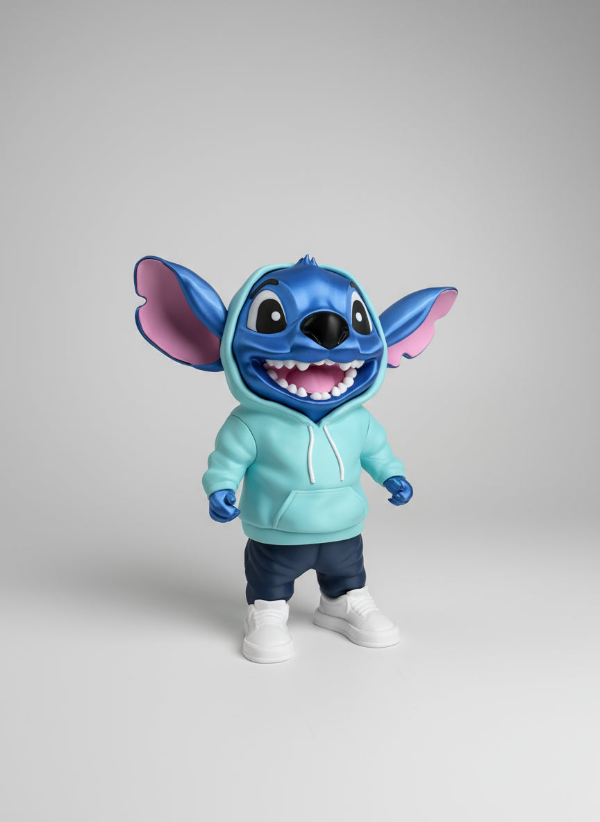 Impression 3D figurine blue urban street