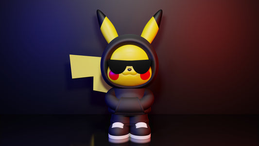 Impression 3D figurine éclair mode street