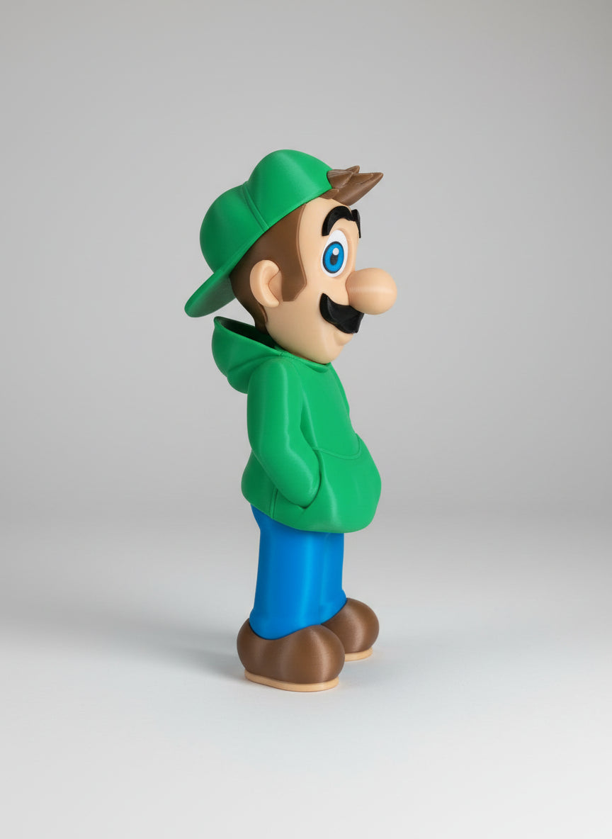 Impression 3D Plombier vert mode street 25cm