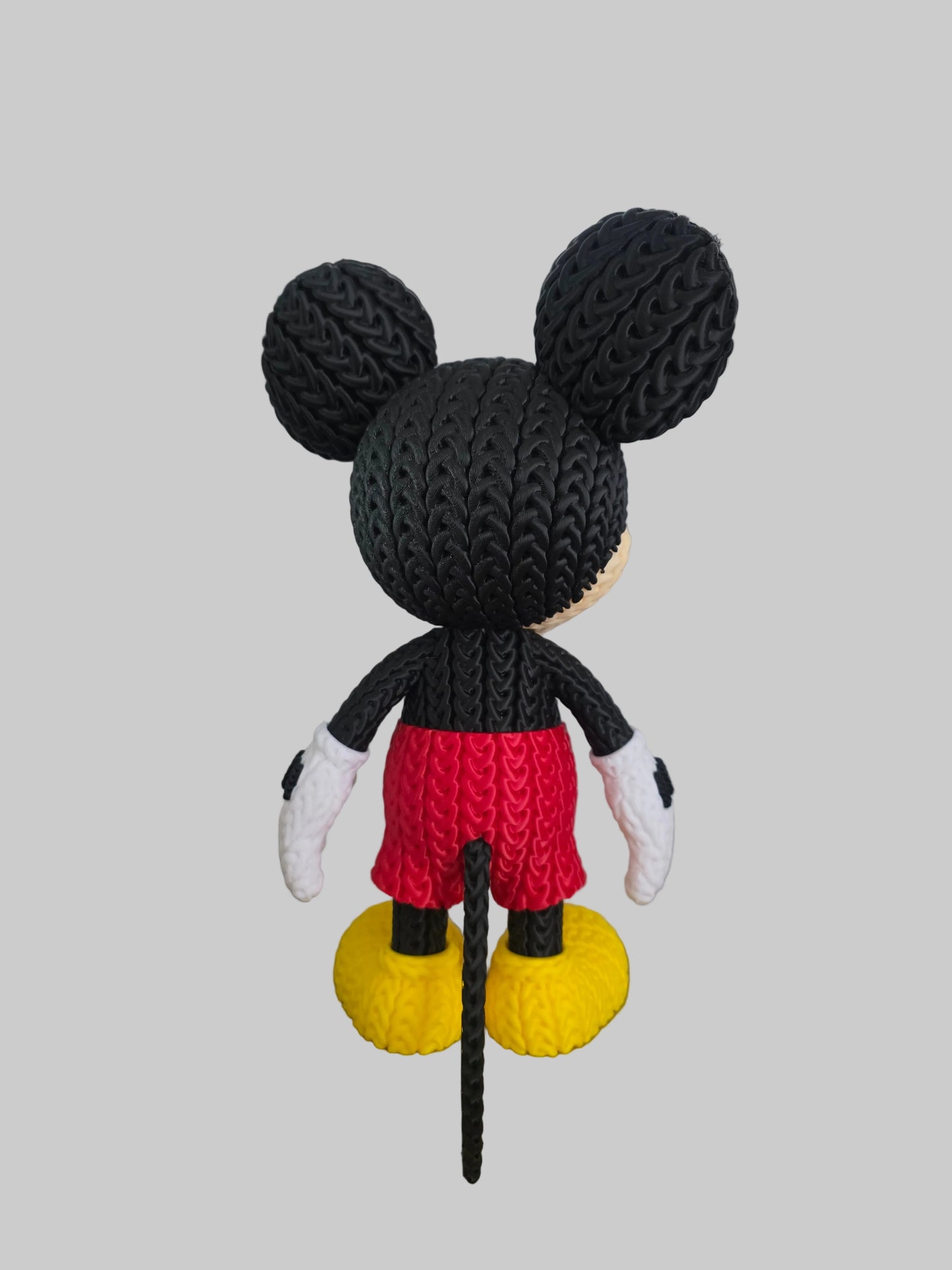 Souris effet tricoté