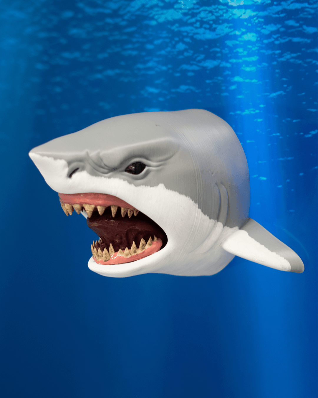 Impression 3D support casque murale Requin