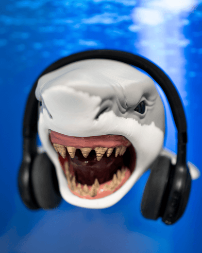 Impression 3D support casque murale Requin