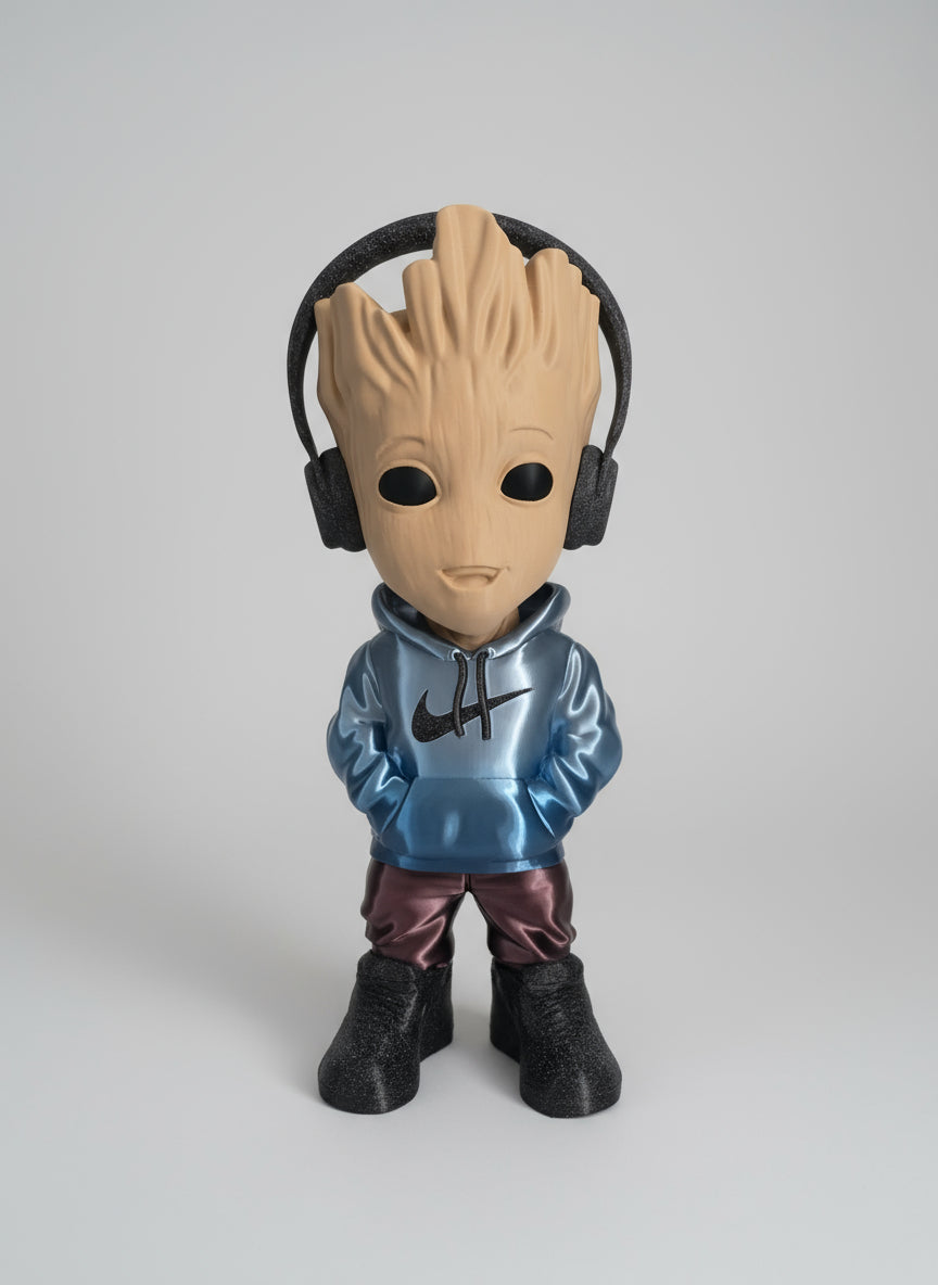 Impression 3D figurine Groot urban street 30cm