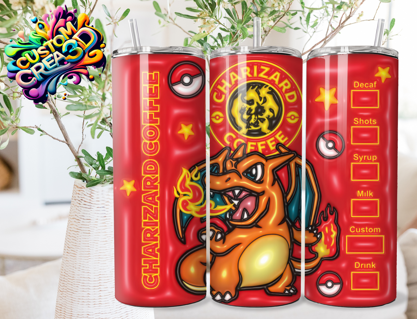 Thermos Thème Puffy poké 20 modèles