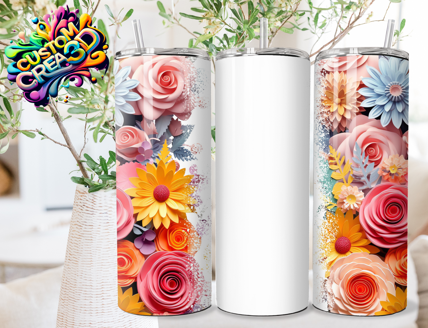 Thermos Thème Fleurs 2/ 25 modèles