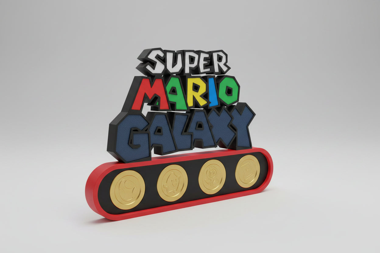 Support pour pièces de collection en 3D de la marque Customcréa3D, montrant le modèle en détail avec détails fins et structure solide.