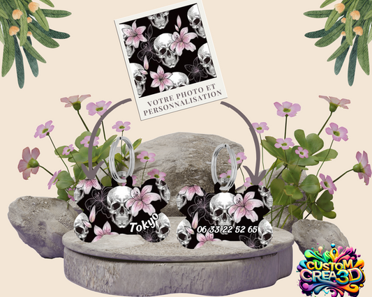 Médaille os chien et chat personnalisable