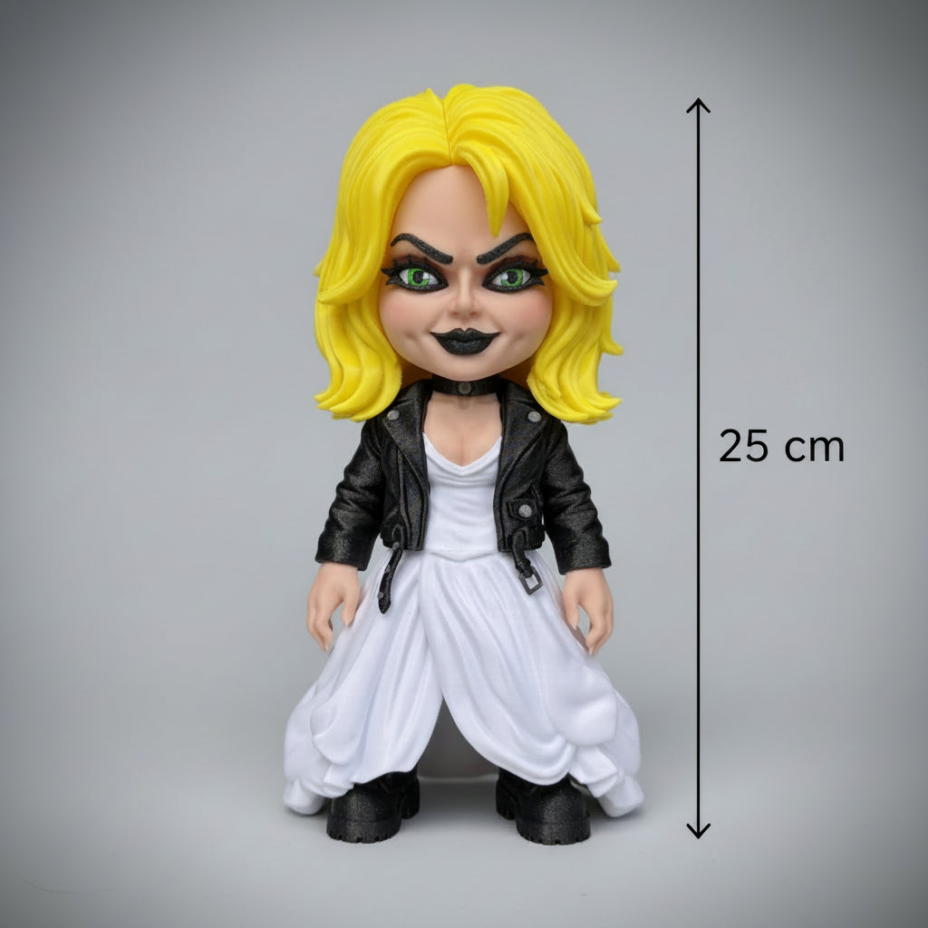 Figurine customisée en style fanart horreur rétro, créée par Customcréa3D, représentant un personnage effrayant et vintage.