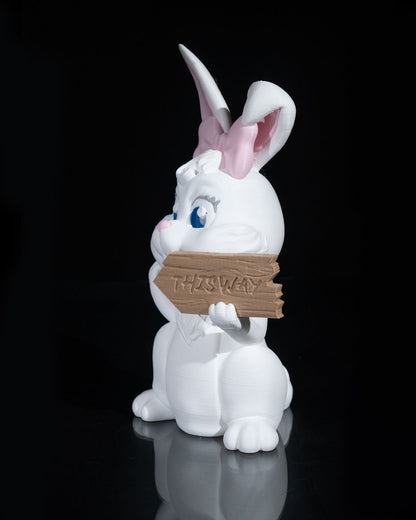 Impression 3D lapin qui vous montre le chemin