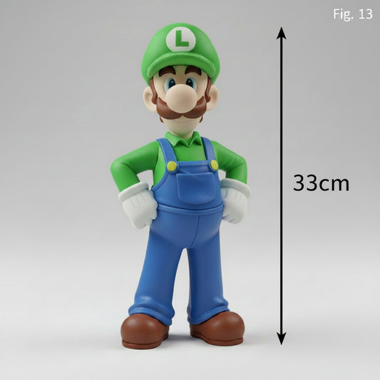 Figurine Fanart Plombier de la collection Customcréa3D, personnage en plastique avec détails colorés et style unique.