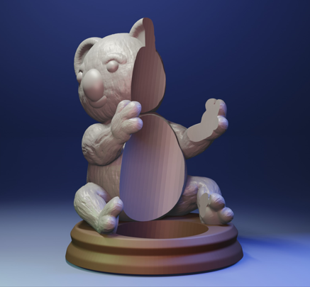 Impression 3D porte bouteille de vin Koala