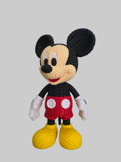 Souris effet tricoté