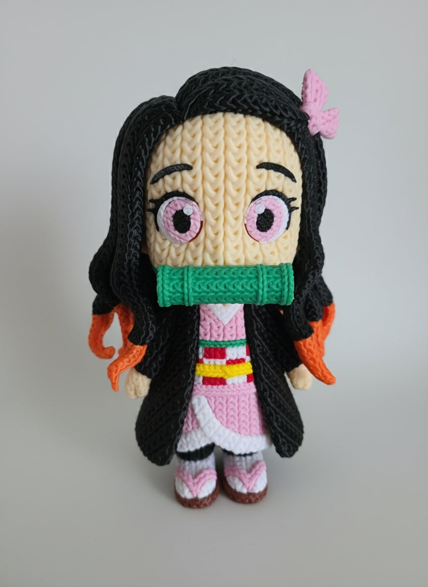 Nezuko effet tricoté