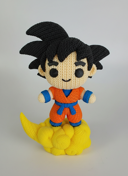 goku kid nuage effet tricoté