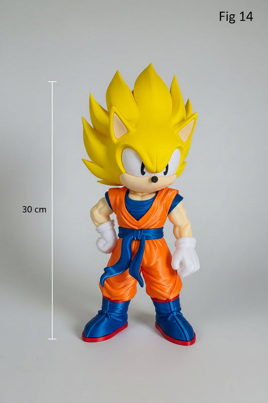 Figurine 3D Fanart Hérissons de la marque Customcréa3D, représentant un hérisson en figurine détaillée.