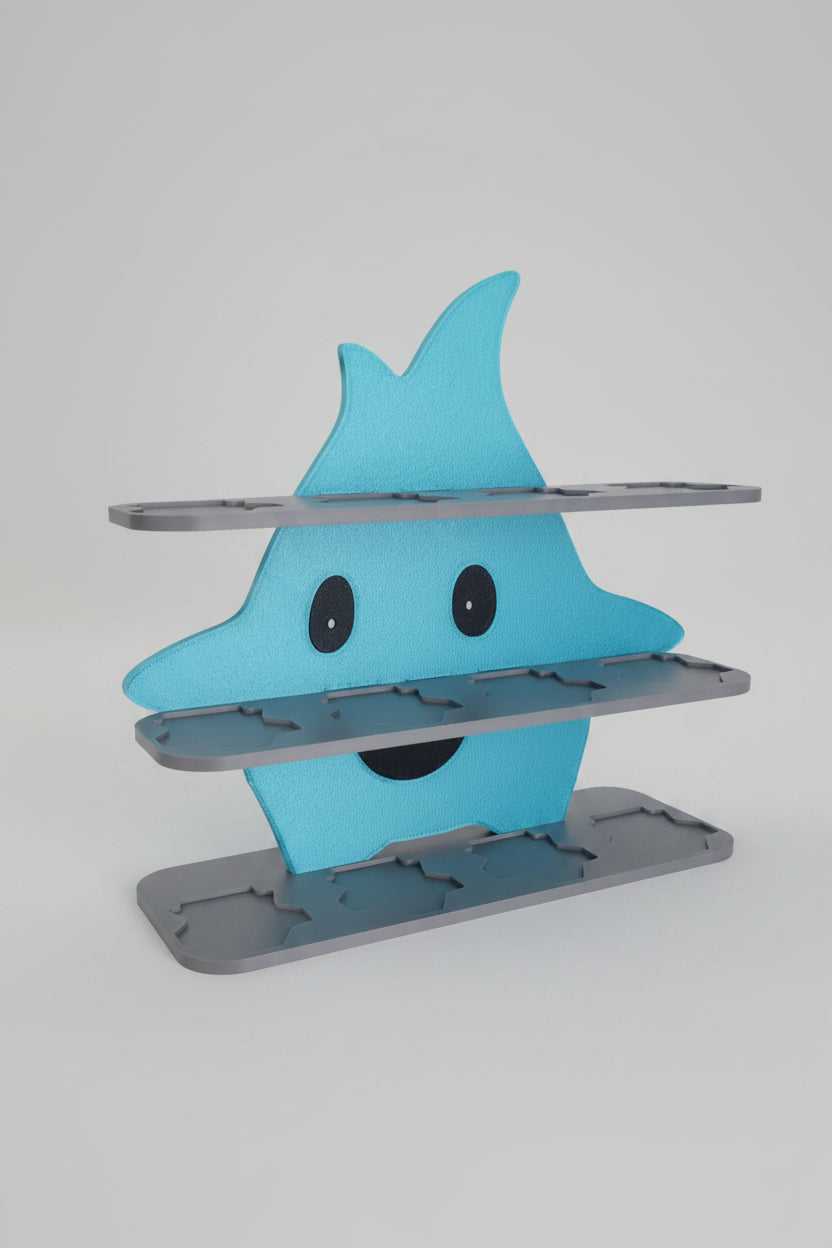 Etagère étoile en figurine collector Customcréa3D, décoration en forme d’étoile, détail artisanal et design élégant.