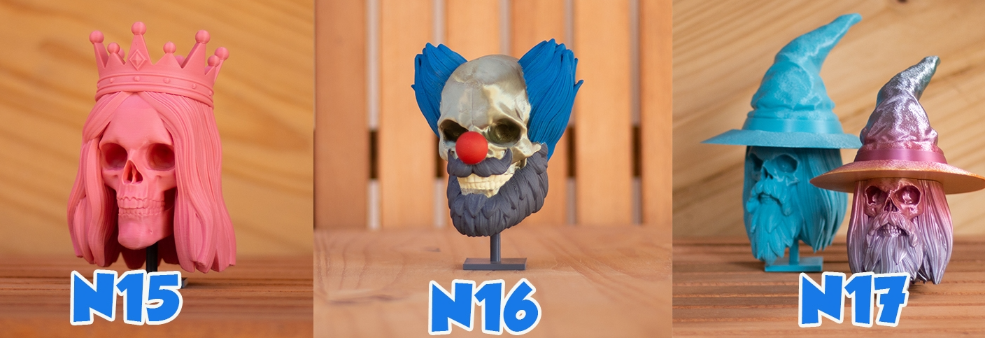 Impression 3D skull modèle au choix